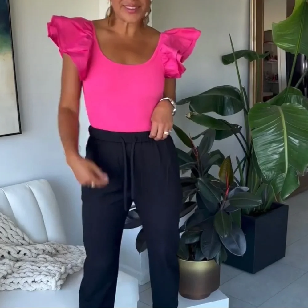 Pink Ruffle Bodysuit - Picture 2 of 2